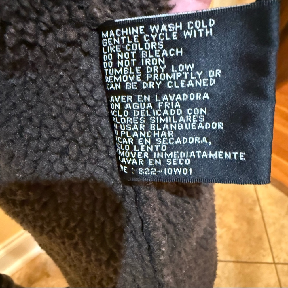 Weatherproof Women's Dark Brown Faux Suede Coat, XL - Picture 7 of 8